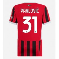 AC Milan Strahinja Pavlovic #31 Domáci Ženy futbalový dres 2024-25 Krátky Rukáv